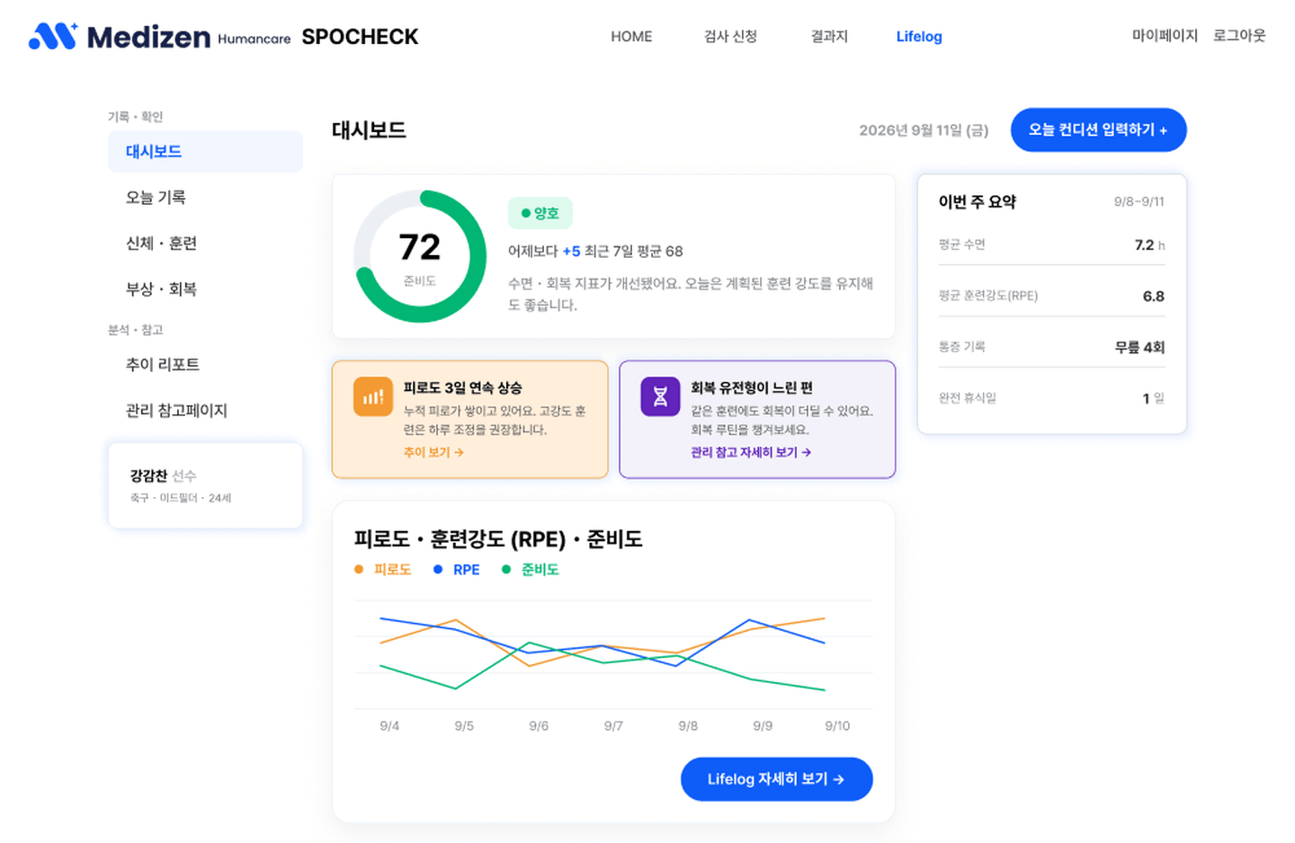 메디젠휴먼케어 솔루션 2 화면 1