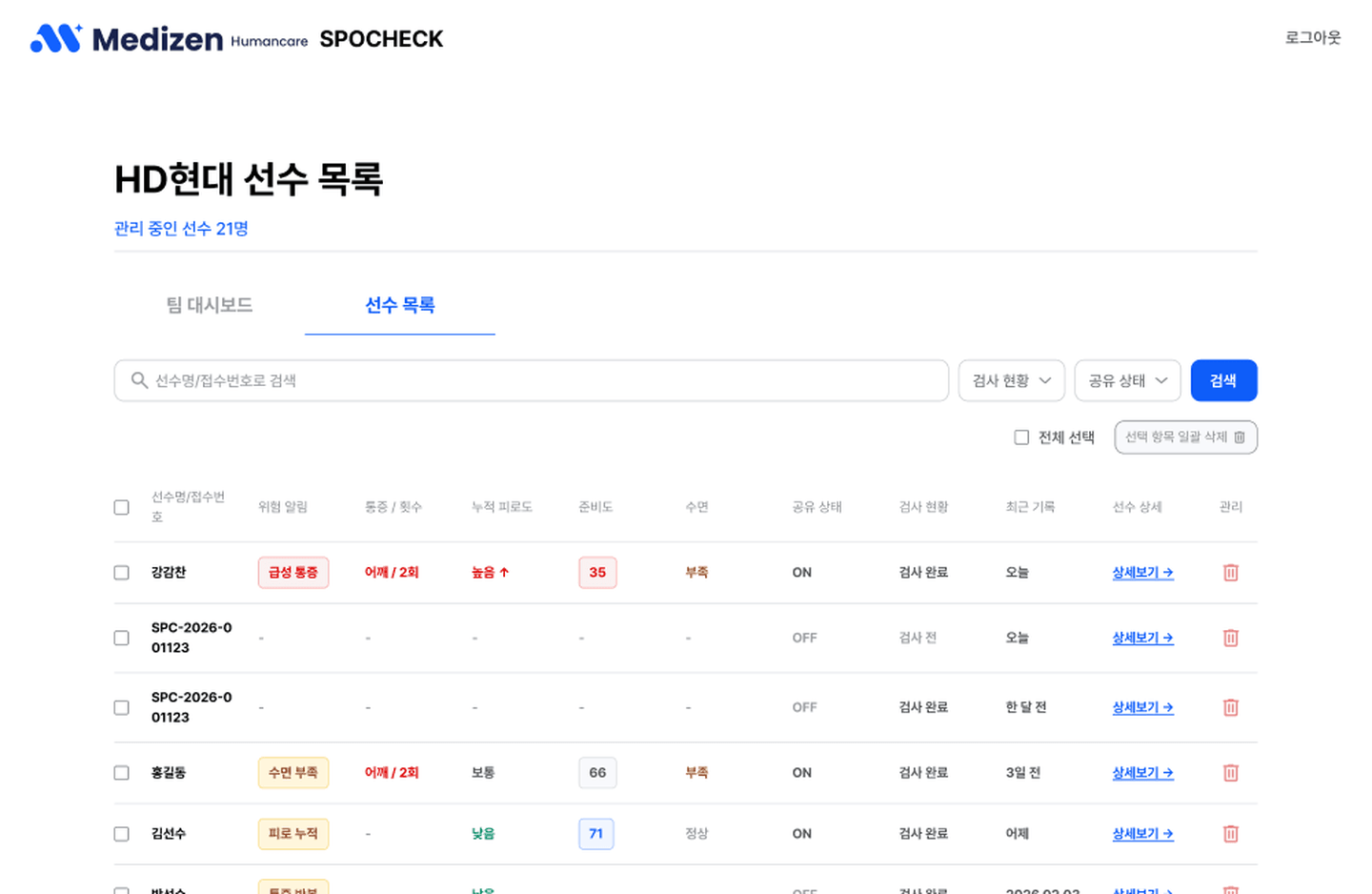 메디젠휴먼케어 솔루션 4 화면 2